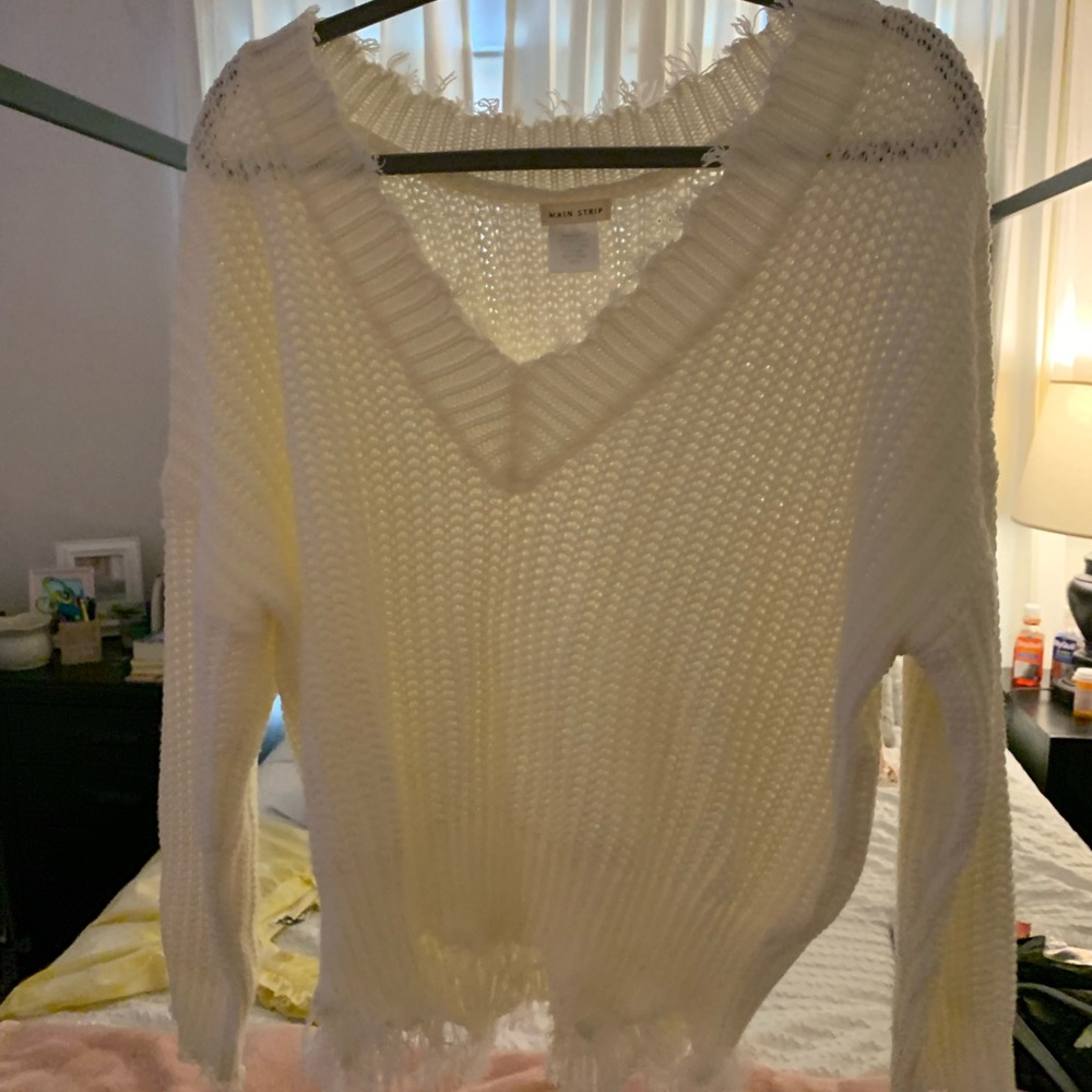 White sweater!